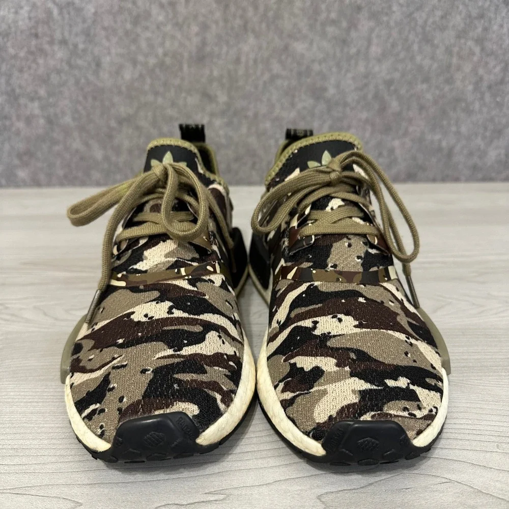 Adidas NMD R1 Mens Size 9 Savanna Camo FZ0076 Green Camouflage Sneakers Shoes